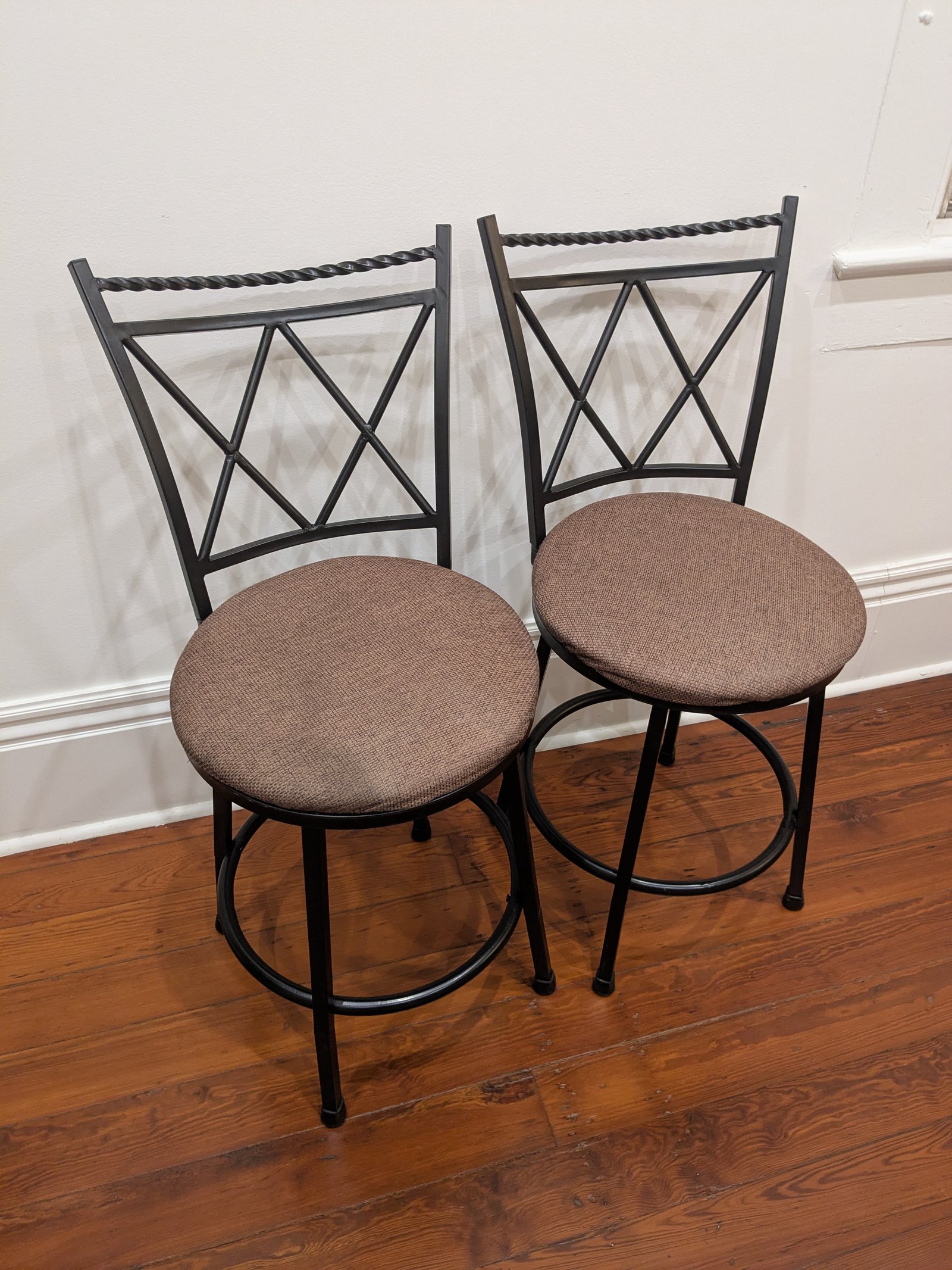 Bar stools (x2)