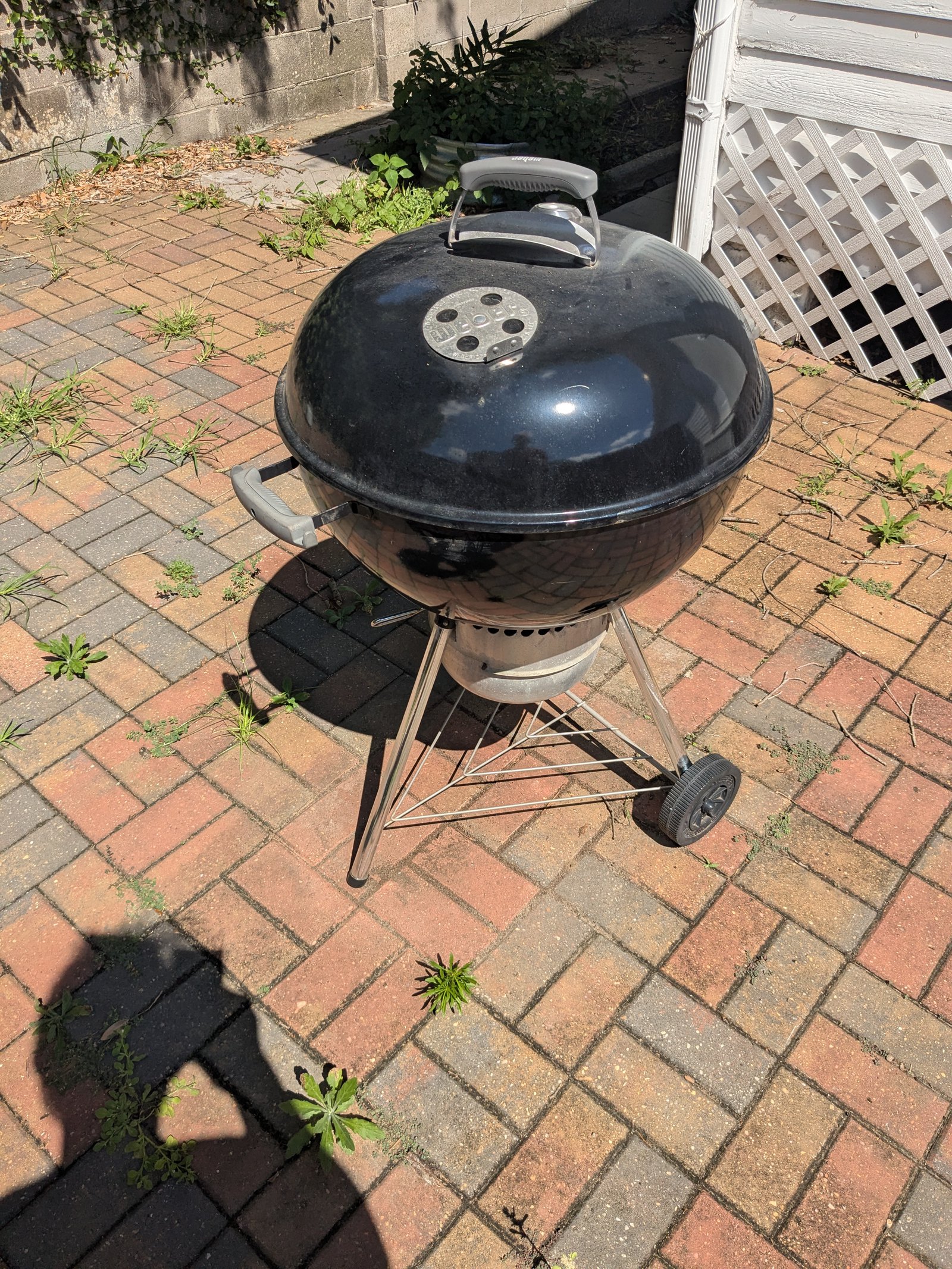Charcoal kettle grill (Weber-style)