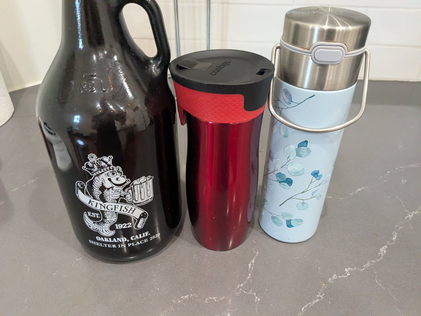 Growler And Coffee Cups
