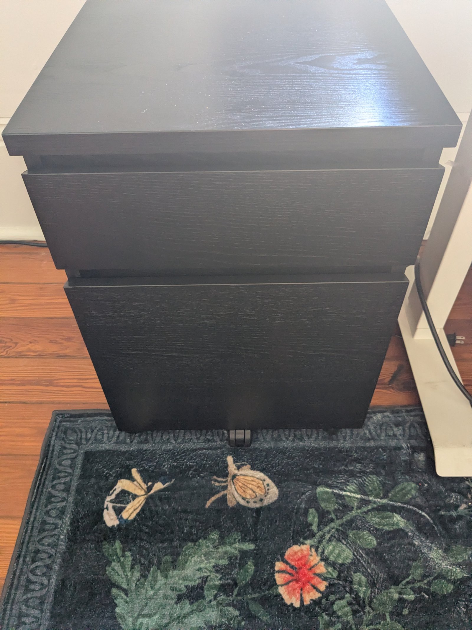 Nightstand (IKEA MALM, black-brown)